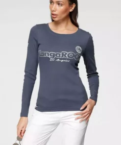 KangaROOS Langarmshirt mit Druck und Streifen am Ärmel Weiß-bedruckt-blau, Schwarz-bedruckt-silberfarben-weiß, Blau-bedruckt-weiß-silberfarben 15 KangaROOS Langarmshirt mit Druck und Streifen am Ärmel Weiß-bedruckt-blau, Schwarz-bedruckt-silberfarben-weiß, Blau-bedruckt-weiß-silberfarben -KangaROOS Verkaufsladen 02227504 7dd3 5a72 944f d1e921b26ce9