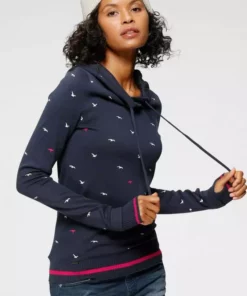 KangaROOS Kapuzenpullover mit Minimal-Allover-Druck Marine, Graublau, Schwarz -KangaROOS Verkaufsladen 023a60e5 e9ec 5653 8666 2944041763d1