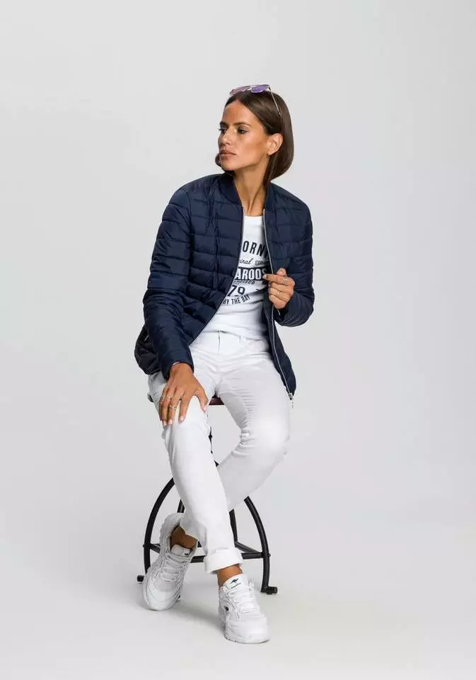 KangaROOS T-Shirt mit großem Retro Label-Druck vorne Weiß, Schwarz, Türkis, Marine 7 KangaROOS T-Shirt mit großem Retro Label-Druck vorne Weiß, Schwarz, Türkis, Marine – Bild 7