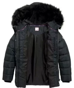 KangaROOS Outdoorjacke in Kurzform, mit abnehmbarem Fellimitat-Kragen an der Kapuze - NEUE KOLLEKTION Marine, Schwarz, Rosa -KangaROOS Verkaufsladen 05ced10b f793 5499 be15 680bde98074f