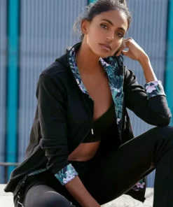 KangaROOS Kapuzensweatjacke mit bedruckter Innenseite Petrol, Schwarz -KangaROOS Verkaufsladen 0b5c7bc6 c259 517b b46d 1b5ae332d756