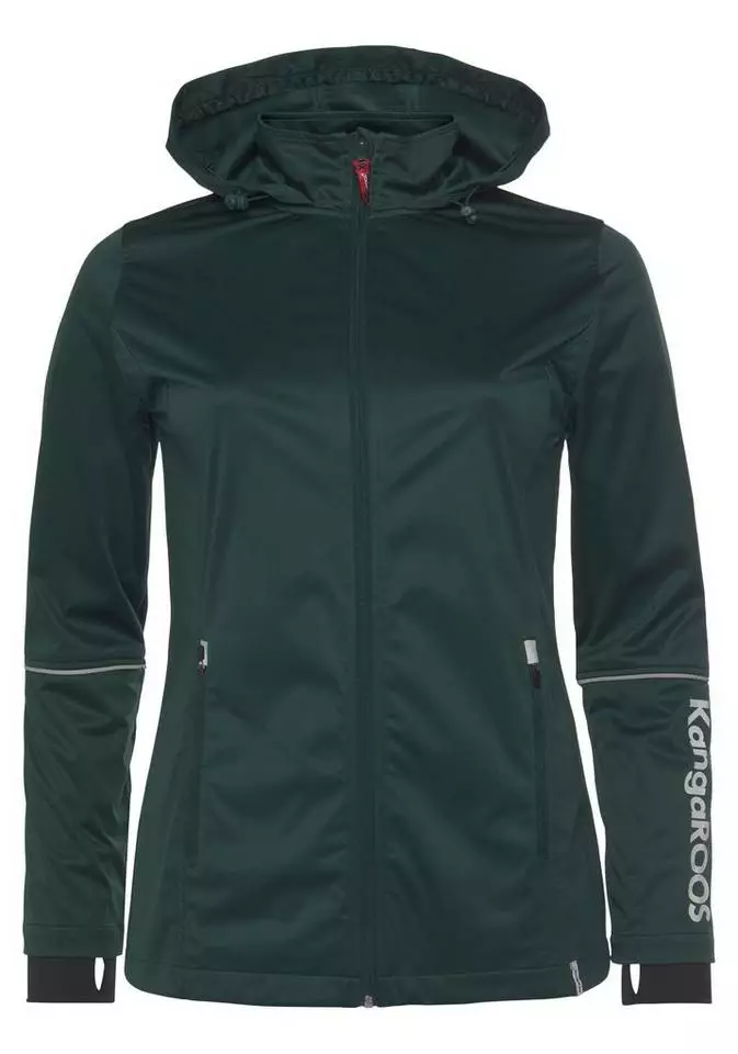 KangaROOS Softshelljacke Große Größen Petrol, Schwarz 6 KangaROOS Softshelljacke Große Größen Petrol, Schwarz – Bild 6