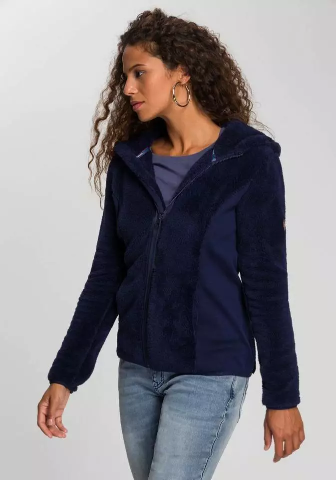 KangaROOS Kapuzenplüschjacke aus kuscheligem Teddyfell Mauve, Marine, Schwarz 9 KangaROOS Kapuzenplüschjacke aus kuscheligem Teddyfell Mauve, Marine, Schwarz – Bild 9
