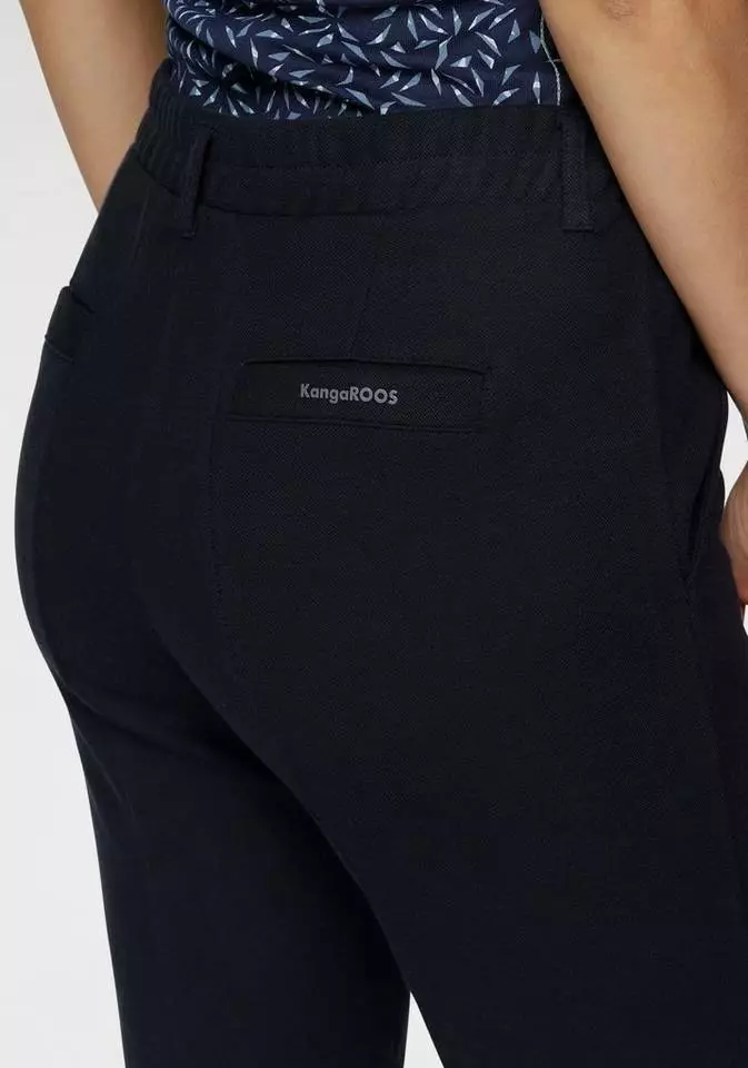 KangaROOS Bundfaltenhose mit Aufschlag am Saum Schwarz, Marine 4 KangaROOS Bundfaltenhose mit Aufschlag am Saum Schwarz, Marine – Bild 4