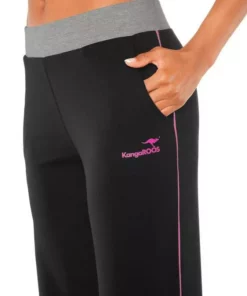 KangaROOS Relaxhose mit breitem Bund Schwarz-pink, Schwarz-wei&szlig;, Marine-gr&uuml;n -KangaROOS Verkaufsladen 10555781