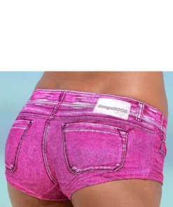 KangaROOS Bikini-Hotpants »Patty«, in angesagter Jeans-Optik Pink, Schwarz