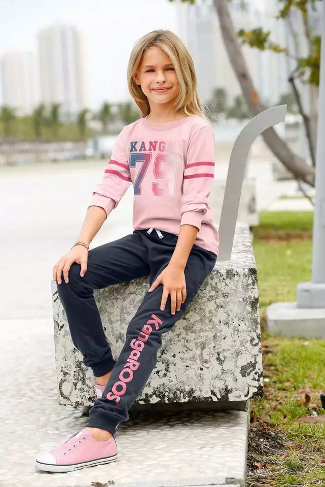 KangaROOS Sweathose mit Glitzerdruck am Bein 7 KangaROOS Sweathose mit Glitzerdruck am Bein – Bild 7