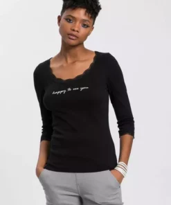 KangaROOS T-Shirt mit Spitzenband am V-Ausschnitt & 3/4-Arm - NEUE KOLLEKTION Schwarz, Weiß 13 KangaROOS T-Shirt mit Spitzenband am V-Ausschnitt & 3/4-Arm - NEUE KOLLEKTION Schwarz, Weiß -KangaROOS Verkaufsladen 128c64ef 77d3 5161 98cc 4b2ff3653247