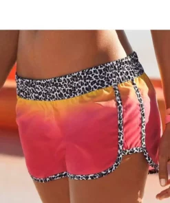 KangaROOS Badeshorts, mit Einsätzen im Leoprint Orange-gelb, Türkis-grün -KangaROOS Verkaufsladen 13696153