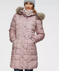 KangaROOS Steppjacke mit kuscheligem, abnehmbarem Fellimitat-Kragen an der Kapuze Graublau, Grün, Schwarz, Rosa -KangaROOS Verkaufsladen 1400b23b ee46 5342 aa0e 712f68c60c49