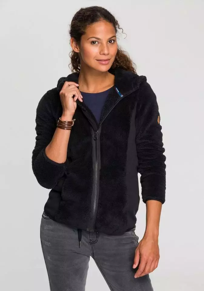 KangaROOS Kapuzenplüschjacke aus kuscheligem Teddyfell Mauve, Marine, Schwarz 8 KangaROOS Kapuzenplüschjacke aus kuscheligem Teddyfell Mauve, Marine, Schwarz – Bild 8