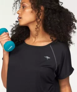 KangaROOS Funktionsshirt Große Größen Schwarz, Bordeaux, Schwarz (Shirt aus nachhaltigem Material) -KangaROOS Verkaufsladen 16628532