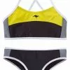 KangaROOS Bustier-Bikini im sportlichen Look Schwarz-gelb, Marine-hummer