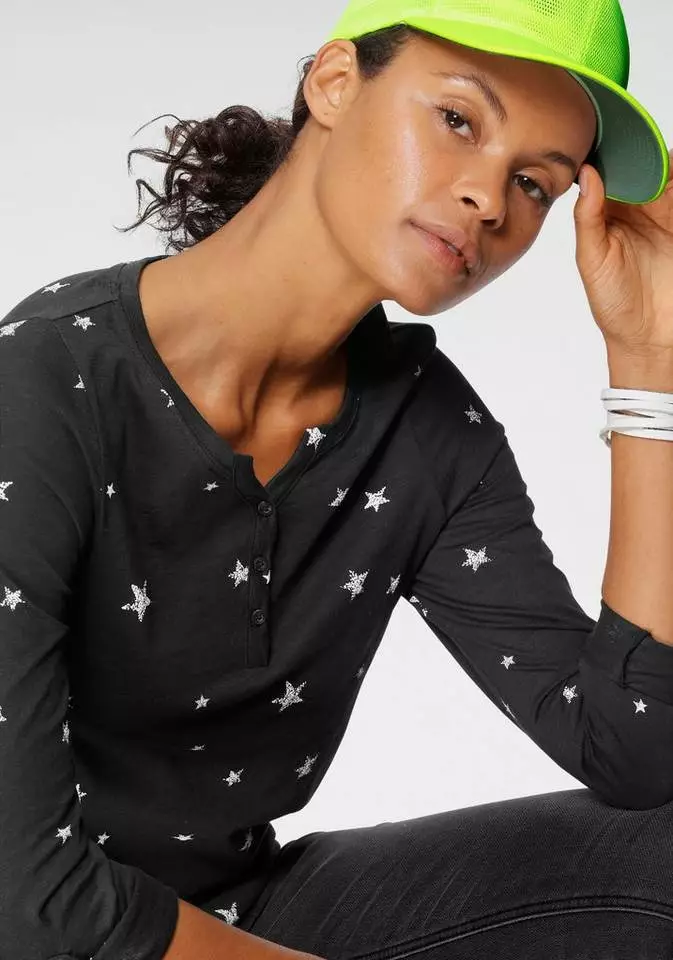 KangaROOS Langarmshirt mit Allover-Print 4 KangaROOS Langarmshirt mit Allover-Print – Bild 4