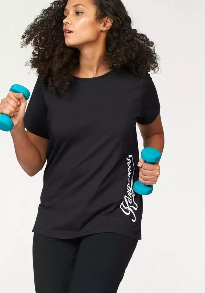 KangaROOS T-Shirt Große Größen Schwarz-weiß, Weinrot, Fuchsia, Marine 11 KangaROOS T-Shirt Große Größen Schwarz-weiß, Weinrot, Fuchsia, Marine – Bild 11