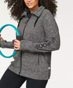 KangaROOS Fleecejacke »FLEECEJACKE« Große Größen Marine (Fleecejacke aus nachhaltigem Material), Anthrazit (Fleecejacke aus nachhaltigem Material), Anthrazit, Marine -KangaROOS Verkaufsladen 18138937