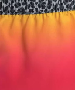 KangaROOS Badeshorts, mit Einsätzen im Leoprint Orange-gelb, Türkis-grün -KangaROOS Verkaufsladen 18576448