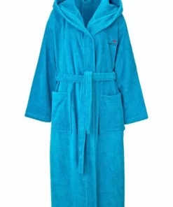 Unisex-Bademantel »Cassidy«, KangaROOS, mit Logostickerei Türkis, Blau, Schwarz, Weiß -KangaROOS Verkaufsladen 19487054