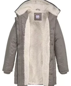 KangaROOS Outdoorjacke mit Teddyfell und Kapuze in uni und bedruckt Taupe-beige-bedruckt, Marine-beige -KangaROOS Verkaufsladen 1a7dda21 6df6 5e1e 8b93 2ff25c97a8be
