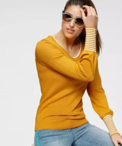 KangaROOS Rundhalspullover Marine-weiß, Gelb-weiß -KangaROOS Verkaufsladen 1d31f845 1050 522b 9183 25ffb43fa337