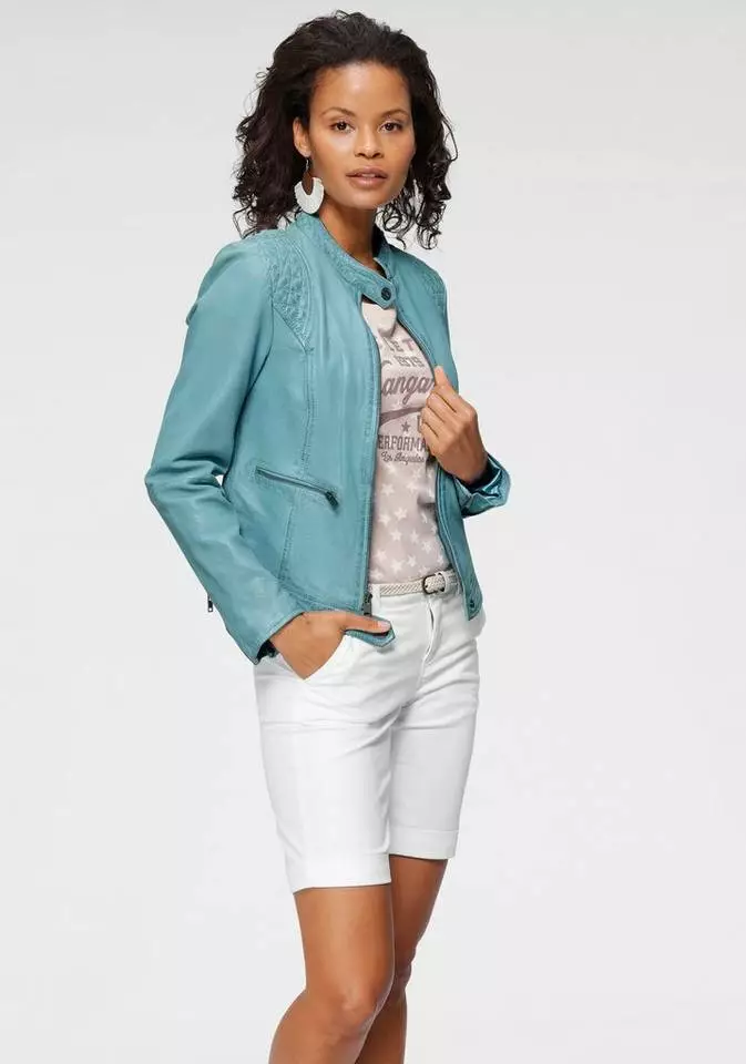 KangaROOS Lederjacke mit Ziersteppungen im sportlichem Biker-Style 3 KangaROOS Lederjacke mit Ziersteppungen im sportlichem Biker-Style – Bild 3