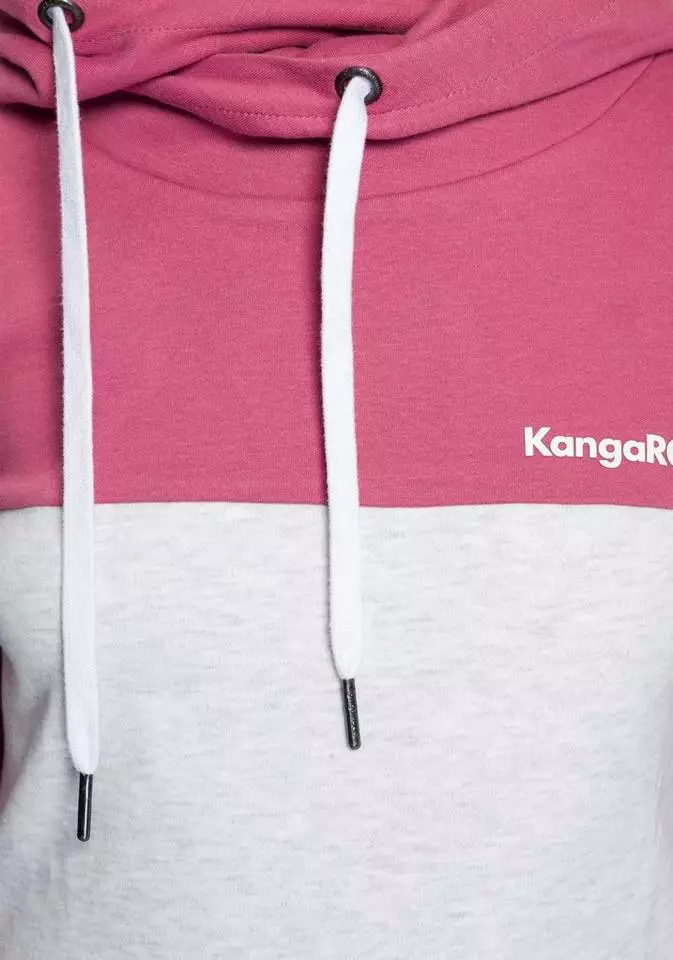 KangaROOS Kapuzensweatshirt mit modischer Kombination aus Color-Blocking und Streifen Beere-rose, Marine-nachtblau, Schwarz-weiß-hellgrau-meliert 6 KangaROOS Kapuzensweatshirt mit modischer Kombination aus Color-Blocking und Streifen Beere-rose, Marine-nachtblau, Schwarz-weiß-hellgrau-meliert – Bild 6