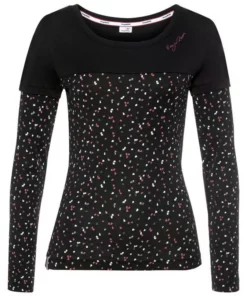 KangaROOS 2-in-1-Langarmshirt mit modischem Uni + Allover-Druck Mix - NEUE KOLLEKTION Mauve, Schwarz, Marine -KangaROOS Verkaufsladen 1fab4a7b c6a6 5314 aeab 267968d60f97