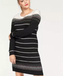 KangaROOS Strickkleid im Norweger-Look Bordeaux-weiß-anthrazit, Grau-rosa, Marine-grau-gelb, Schwarz-weiß-rot 23 KangaROOS Strickkleid im Norweger-Look Bordeaux-weiß-anthrazit, Grau-rosa, Marine-grau-gelb, Schwarz-weiß-rot -KangaROOS Verkaufsladen 20308221