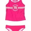 KangaROOS Tankini »Sporty« mit sportlichem Frontdruck Türkis, Schwarz, Pink