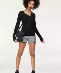 KangaROOS V-Ausschnitt-Pullover in breit geripptem Feinstrick Hellgrau-melange, Aquablau, Marine, Khaki -KangaROOS Verkaufsladen 21382805