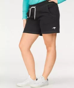 KangaROOS Sweatshorts mit kontrastfarbener Kordel und kleinem Label-Print Hellgrau-meliert, Himbeere, Marine, Weiß -KangaROOS Verkaufsladen 22729811