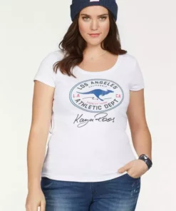 KangaROOS T-Shirt mit großem Retro Label-Druck vorne Weiß, Schwarz, Türkis, Marine 25 KangaROOS T-Shirt mit großem Retro Label-Druck vorne Weiß, Schwarz, Türkis, Marine -KangaROOS Verkaufsladen 22730708