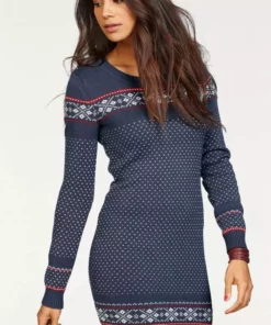 KangaROOS Strickkleid mit Norweger-Muster Schwarz-weiß, Blau-gemustert, Grau-meliert-gemustert-rosa 18 KangaROOS Strickkleid mit Norweger-Muster Schwarz-weiß, Blau-gemustert, Grau-meliert-gemustert-rosa -KangaROOS Verkaufsladen 24867024