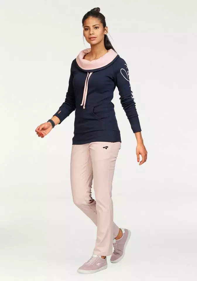 KangaROOS Longsweatshirt mit doppeltem Kragen 4 KangaROOS Longsweatshirt mit doppeltem Kragen – Bild 4