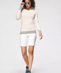 KangaROOS Rundhalspullover mit Knopfleiste hinten und Konstrast-Bündchen - NEUE KOLLEKTION Beige-hellgrau, Mint-weiß 12 KangaROOS Rundhalspullover mit Knopfleiste hinten und Konstrast-Bündchen - NEUE KOLLEKTION Beige-hellgrau, Mint-weiß -KangaROOS Verkaufsladen 252d6c6a 2f34 5003 a0a4 a0de5b92cf08