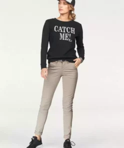 KangaROOS Chinohose (Set, 2-tlg., mit Gürtel) in schmaler Form, mit Kordel zu binden Beige, Schwarz, Weiß, Marine -KangaROOS Verkaufsladen 25575222