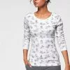 KangaROOS Langarmshirt mit tierischem Allover-Druck - NEUE KOLLEKTION