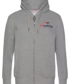 KangaROOS Kapuzensweatshirt mit Logobrustprint Grau-meliert, Schwarz -KangaROOS Verkaufsladen 26189b90 4505 56fa a7c9 7d0bdb5aebf8