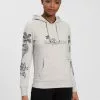 KangaROOS Hoodie mit tollem Floral-Print - NEUE KOLLEKTION Ecru-meliert, Graublau