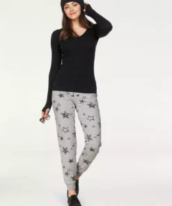 KangaROOS V-Ausschnitt-Pullover in breit geripptem Feinstrick Hellgrau-melange, Aquablau, Marine, Khaki -KangaROOS Verkaufsladen 26923550