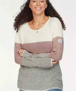 KangaROOS Rundhalspullover aus Loop-Garn im besonderen Blockstreifen -KangaROOS Verkaufsladen 27421665