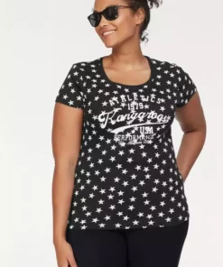 KangaROOS T-Shirt mit Sternen bedruckt Rosa-weiß, Schwarz-weiß, Hellgrau-meliert-weiß 35 KangaROOS T-Shirt mit Sternen bedruckt Rosa-weiß, Schwarz-weiß, Hellgrau-meliert-weiß -KangaROOS Verkaufsladen 27421742