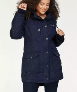 KangaROOS Funktionsparka im modischen Pünktchen-Print Bordeaux-mauve-gepunktet, Marine-weiß-gepunktet, Khaki-grau-gepunktet, Schwarz-weiß-gepunktet -KangaROOS Verkaufsladen 27421912