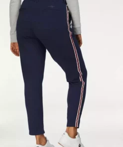 KangaROOS Jogger Pants mit seitlichem, aufgesetztem Galon-Streifen Marine, Weiß, Graublau-meliert, Schwarz -KangaROOS Verkaufsladen 27422376