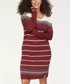 KangaROOS Strickkleid im Norweger-Look Bordeaux-weiß-anthrazit, Grau-rosa, Marine-grau-gelb, Schwarz-weiß-rot 20 KangaROOS Strickkleid im Norweger-Look Bordeaux-weiß-anthrazit, Grau-rosa, Marine-grau-gelb, Schwarz-weiß-rot -KangaROOS Verkaufsladen 27423535