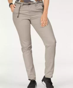 KangaROOS Chinohose (Set, 2-tlg., mit Gürtel) in schmaler Form, mit Kordel zu binden Beige, Schwarz, Weiß, Marine -KangaROOS Verkaufsladen 27423845