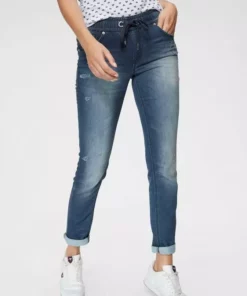 KangaROOS Jogg Pants in Denim-Optik mit elastischem Bündchen Black-used, Dark-rinsed, Blue-used, Schwarz -KangaROOS Verkaufsladen 28321654