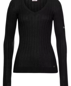 KangaROOS V-Ausschnitt-Pullover in breit geripptem Feinstrick Hellgrau-melange, Aquablau, Marine, Khaki -KangaROOS Verkaufsladen 28321712