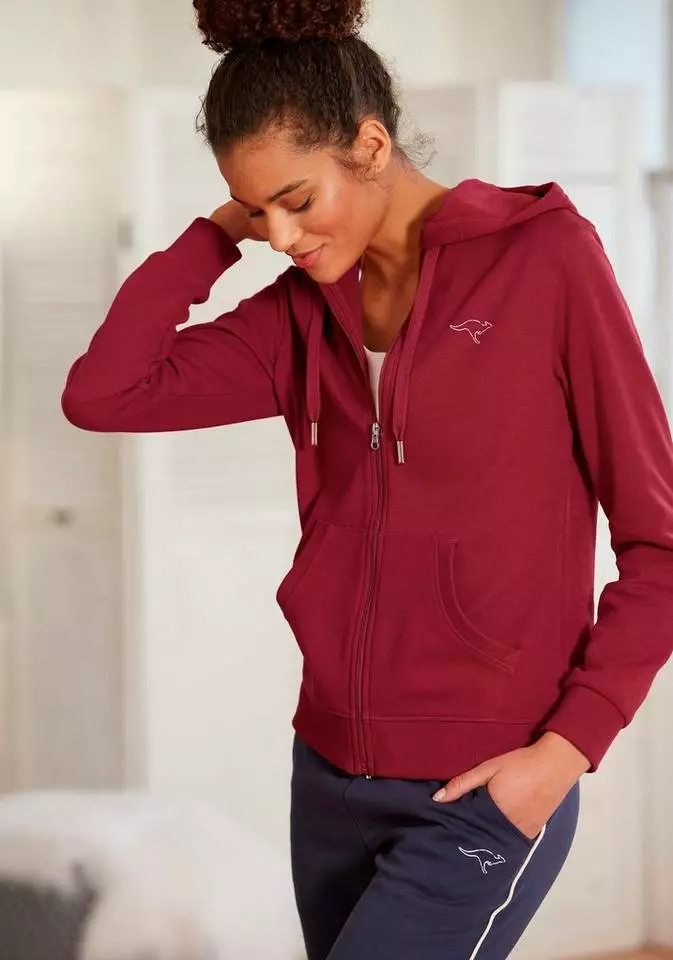 KangaROOS Sweatjacke mit großem Logodruck auf dem Rücken Rot, Weiß, Marine 11 KangaROOS Sweatjacke mit großem Logodruck auf dem Rücken Rot, Weiß, Marine – Bild 11