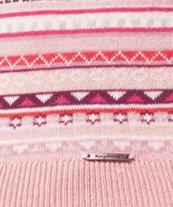 KangaROOS Rundhalspullover im bunt gemusterten Jaquard-Feinstrick Rosa-bunt, Hellgrau-meliert-bunt, Wollweiß-grau-bunt, Schwarz-rot-bunt -KangaROOS Verkaufsladen 29745654